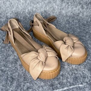 Fenty by Puma Bow Creeper‎ Lace-Up Sandal- Sz 7